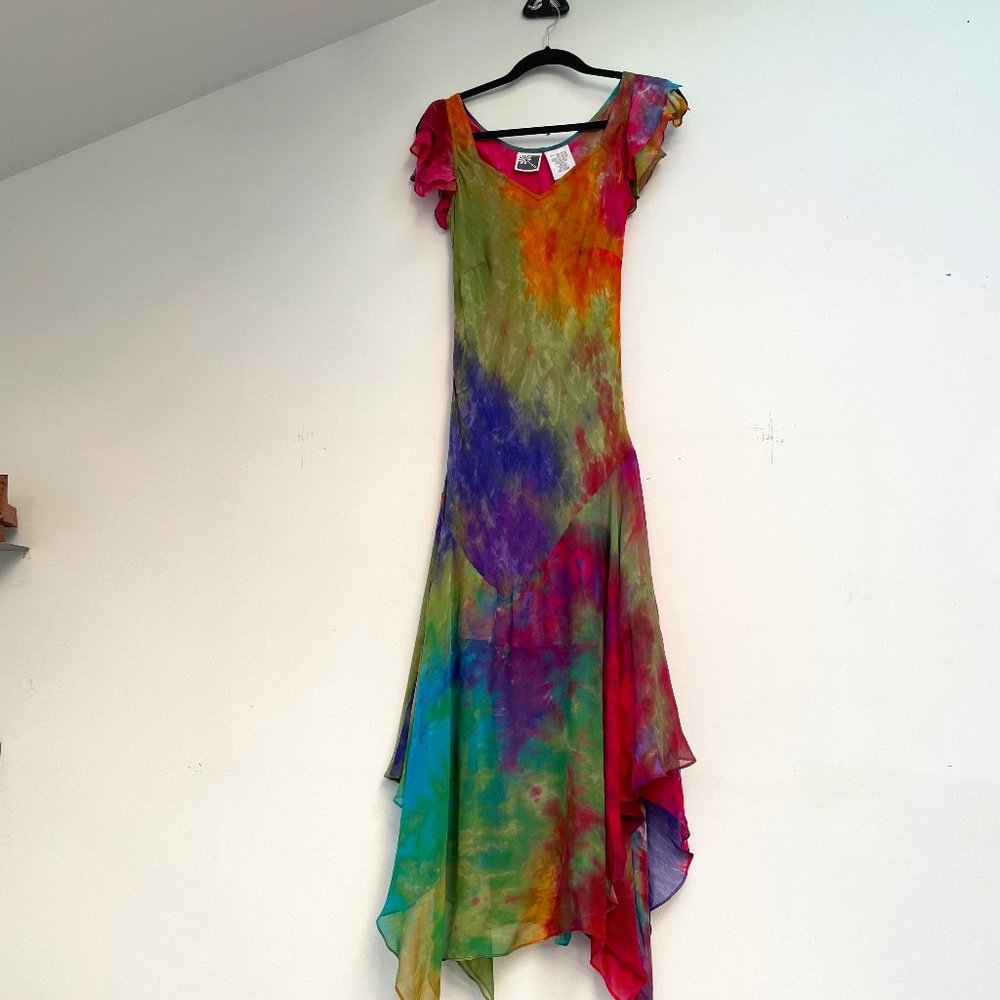 Phool Vintage Tie Dyed Dress Size S